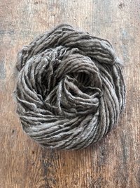 Mushroom grey/brown Shetland wool 50 yards handspun yarn