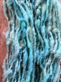 Orinoco Flow - handspun textured blue art yarn