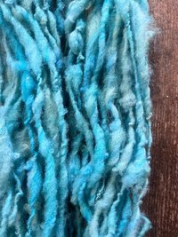 Orinoco Flow - handspun textured blue art yarn
