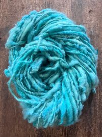 Orinoco Flow - handspun textured blue art yarn
