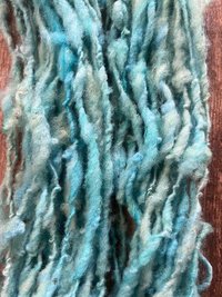 Orinoco Flow - handspun textured blue art yarn