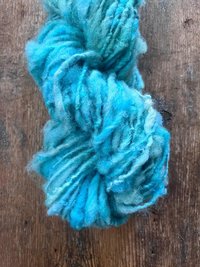 Orinoco Flow - handspun textured blue art yarn