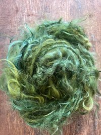 O Tanenbaum - silky wispy green mohair art yarn, 20 yards