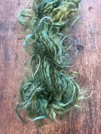 O Tanenbaum - silky wispy green mohair art yarn, 20 yards