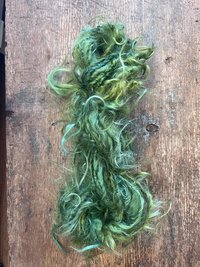 O Tanenbaum - silky wispy green mohair art yarn, 20 yards