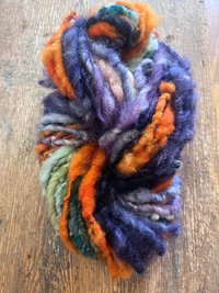 Hopeful - 60 yard scrappy rainbow art yarn skein