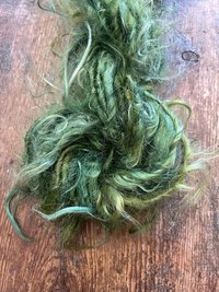 O Tanenbaum - silky wispy green mohair art yarn, 20 yards