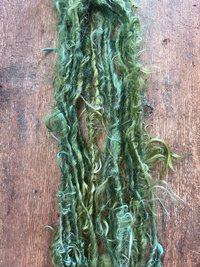 O Tanenbaum - silky wispy green mohair art yarn, 20 yards