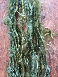 O Tanenbaum - silky wispy green mohair art yarn, 20 yards