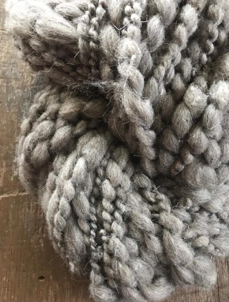 Misty Morn - jumbo grey handspun, 50 yards