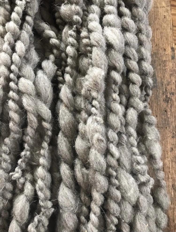 Misty Morn - jumbo grey handspun, 50 yards