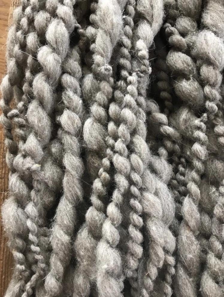 Misty Morn - jumbo grey handspun, 50 yards