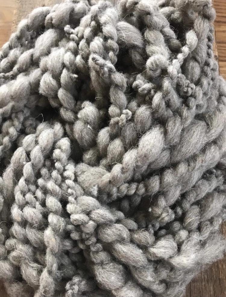 Misty Morn - jumbo grey handspun, 50 yards