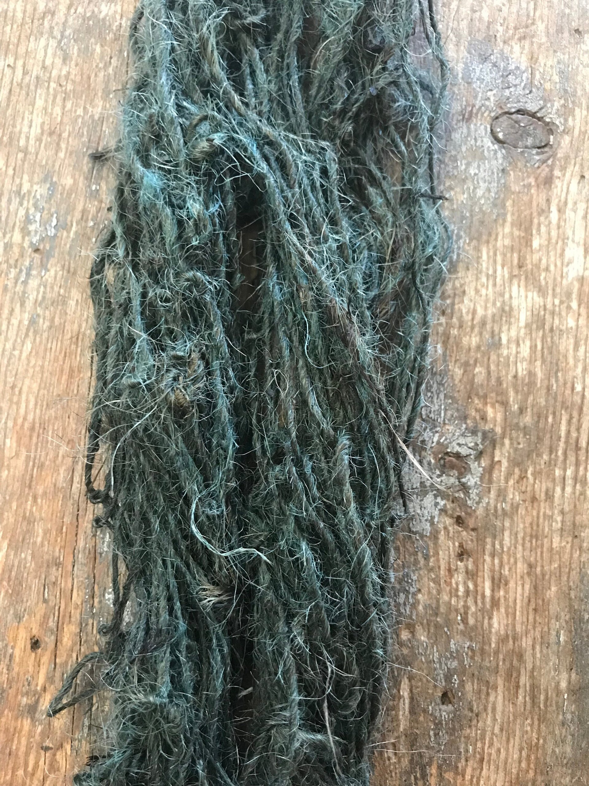 Jute, dyed teal, 50 yards