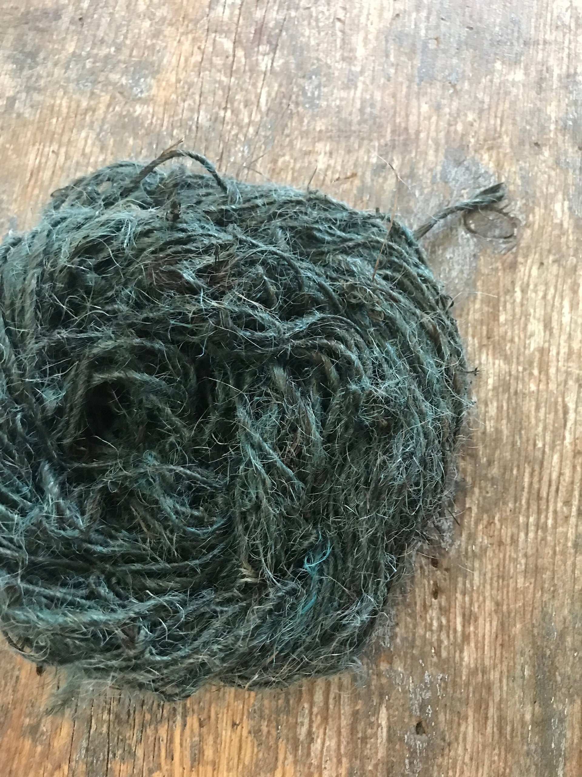 Jute, dyed teal, 50 yards