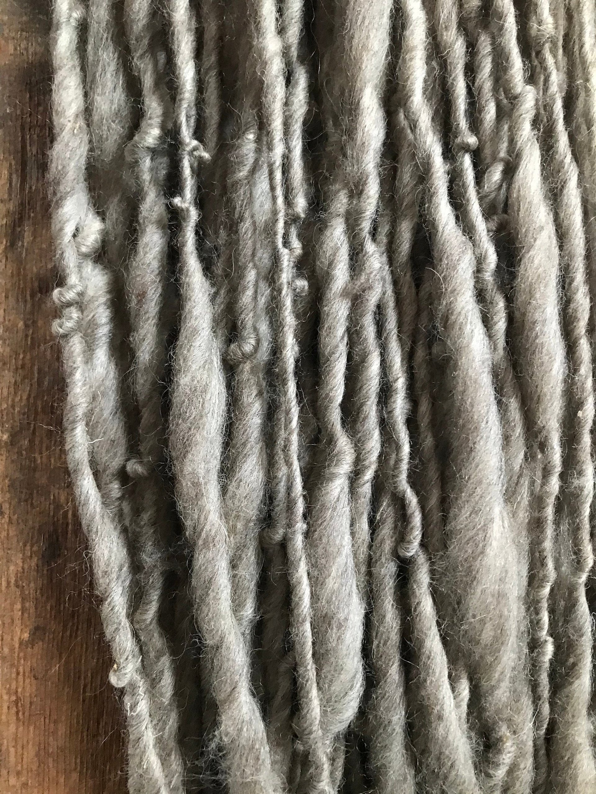 Fog - Natural grey handspun, 50 yards