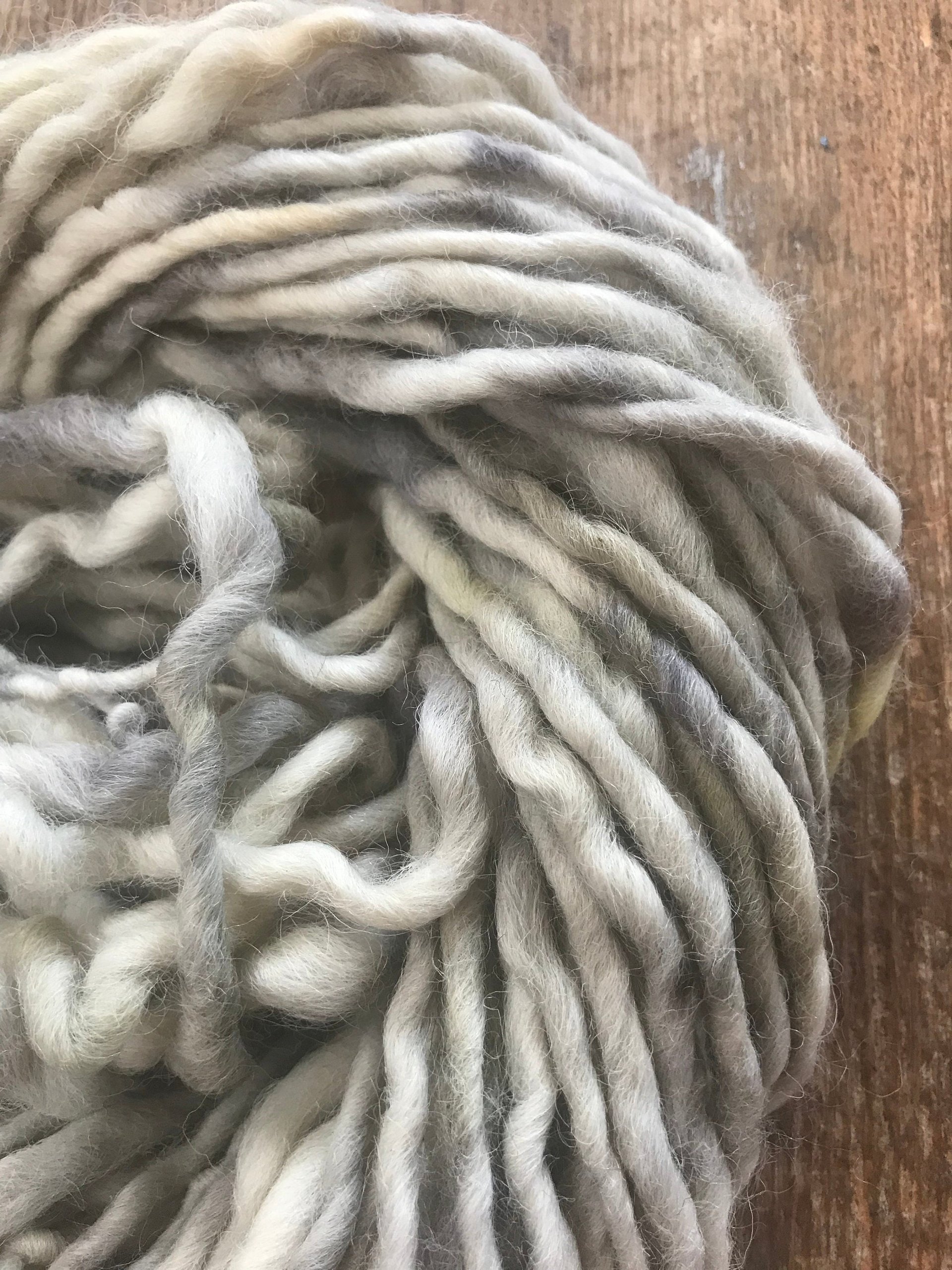 Flowers in the Mist naturally bundle dyed handspun yarn, 50 yards