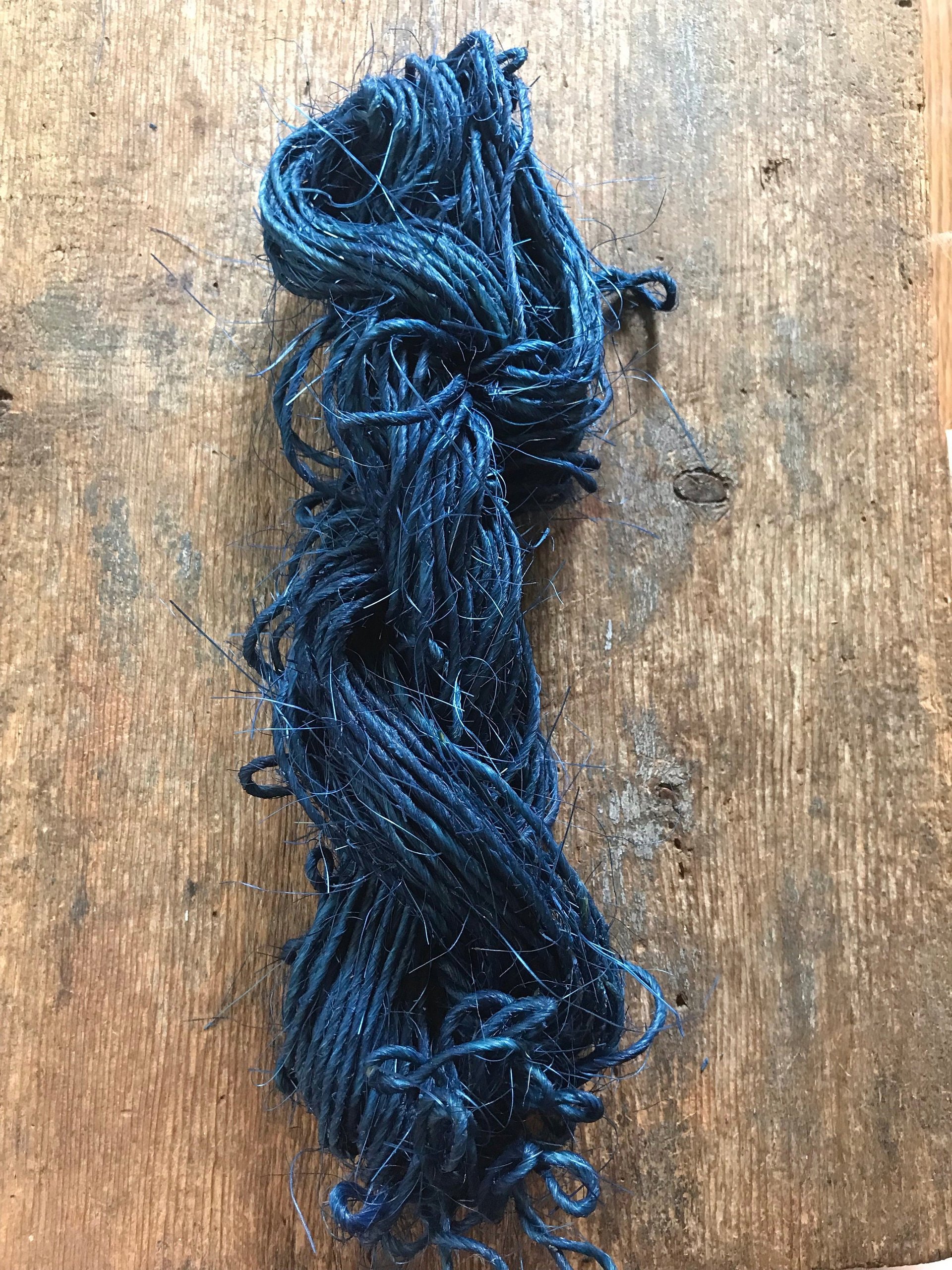 Sisal, indigo dyed, 50 yards