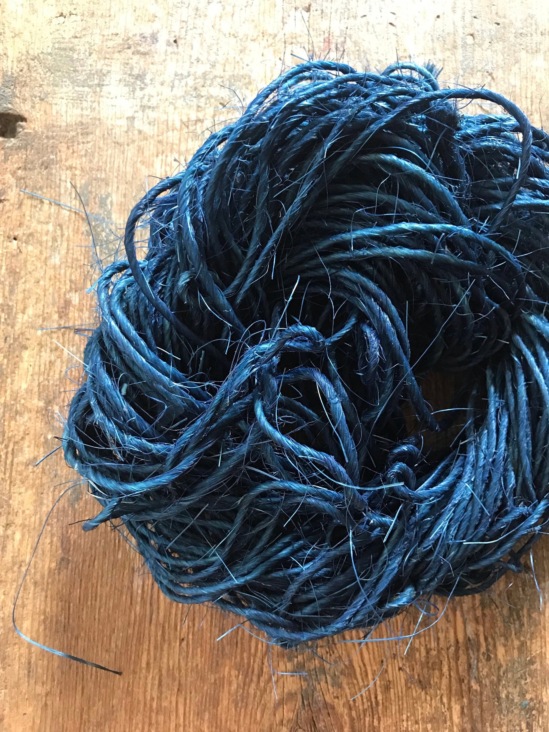 Sisal, indigo dyed, 50 yards