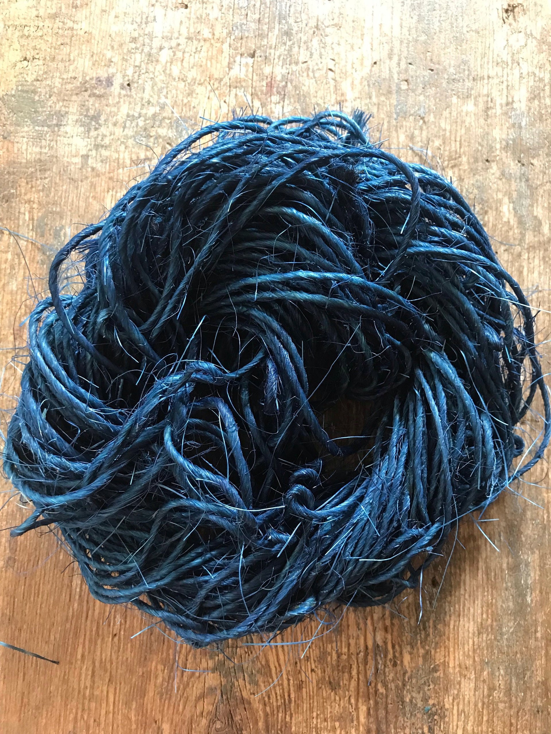 Sisal, indigo dyed, 50 yards