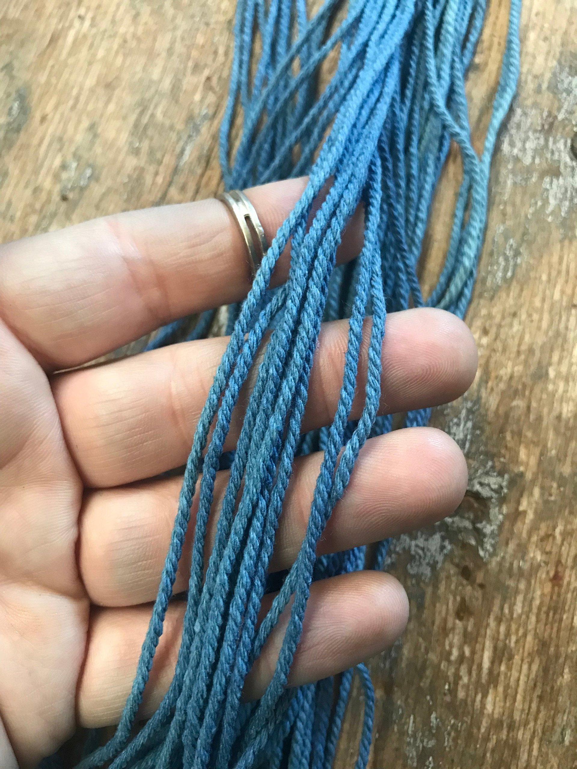 Indigo dyed cotton, 50 yards