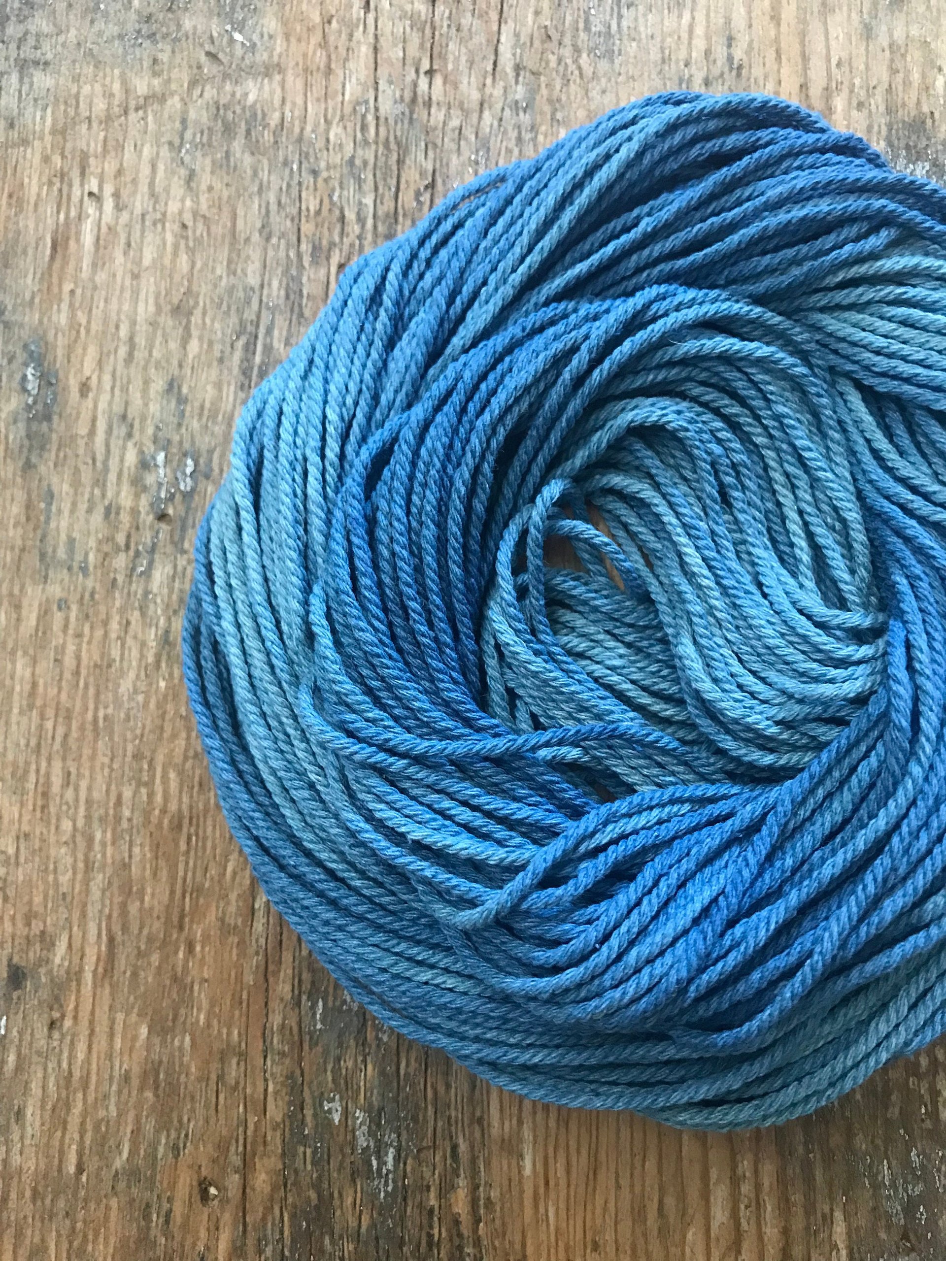Indigo dyed cotton, 20 yards