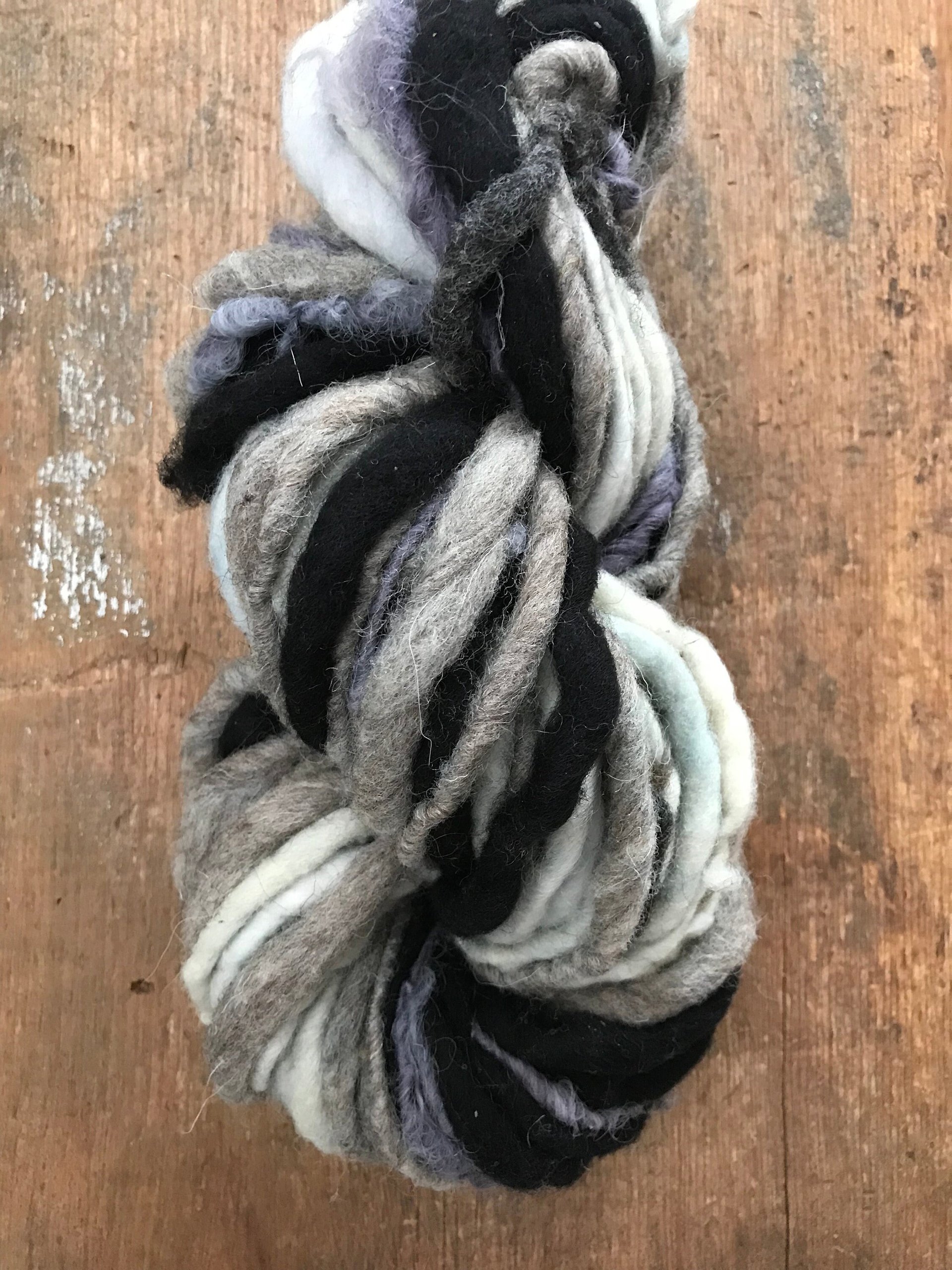 Violet Fog, scrappy skein, 40 yards