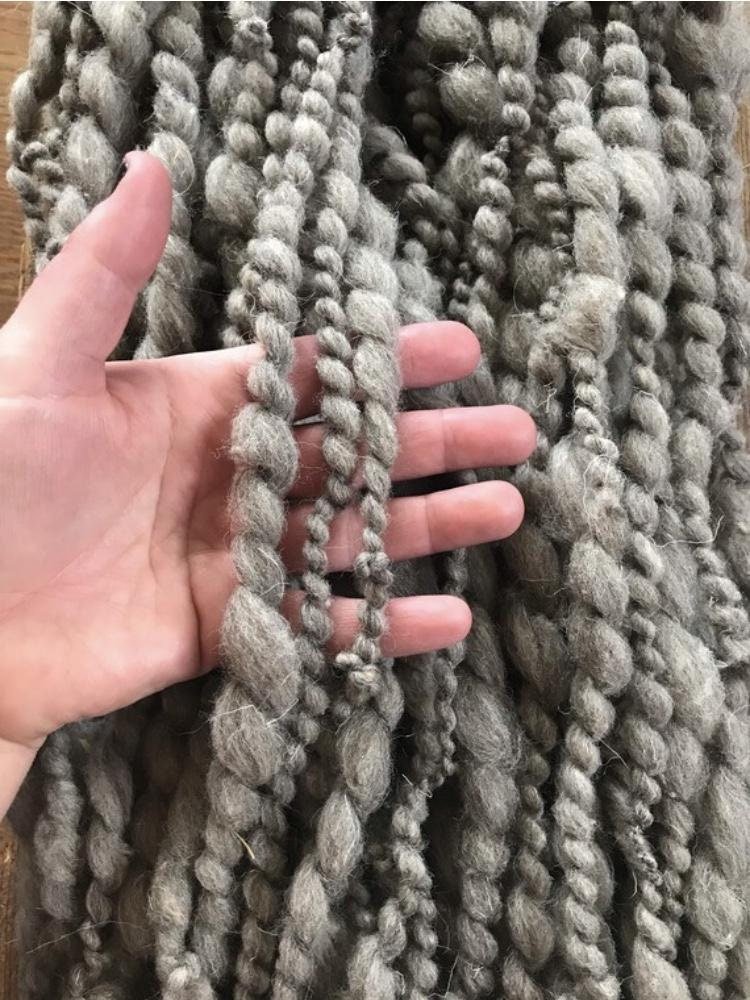 Misty Morn - jumbo grey handspun, 28 yards