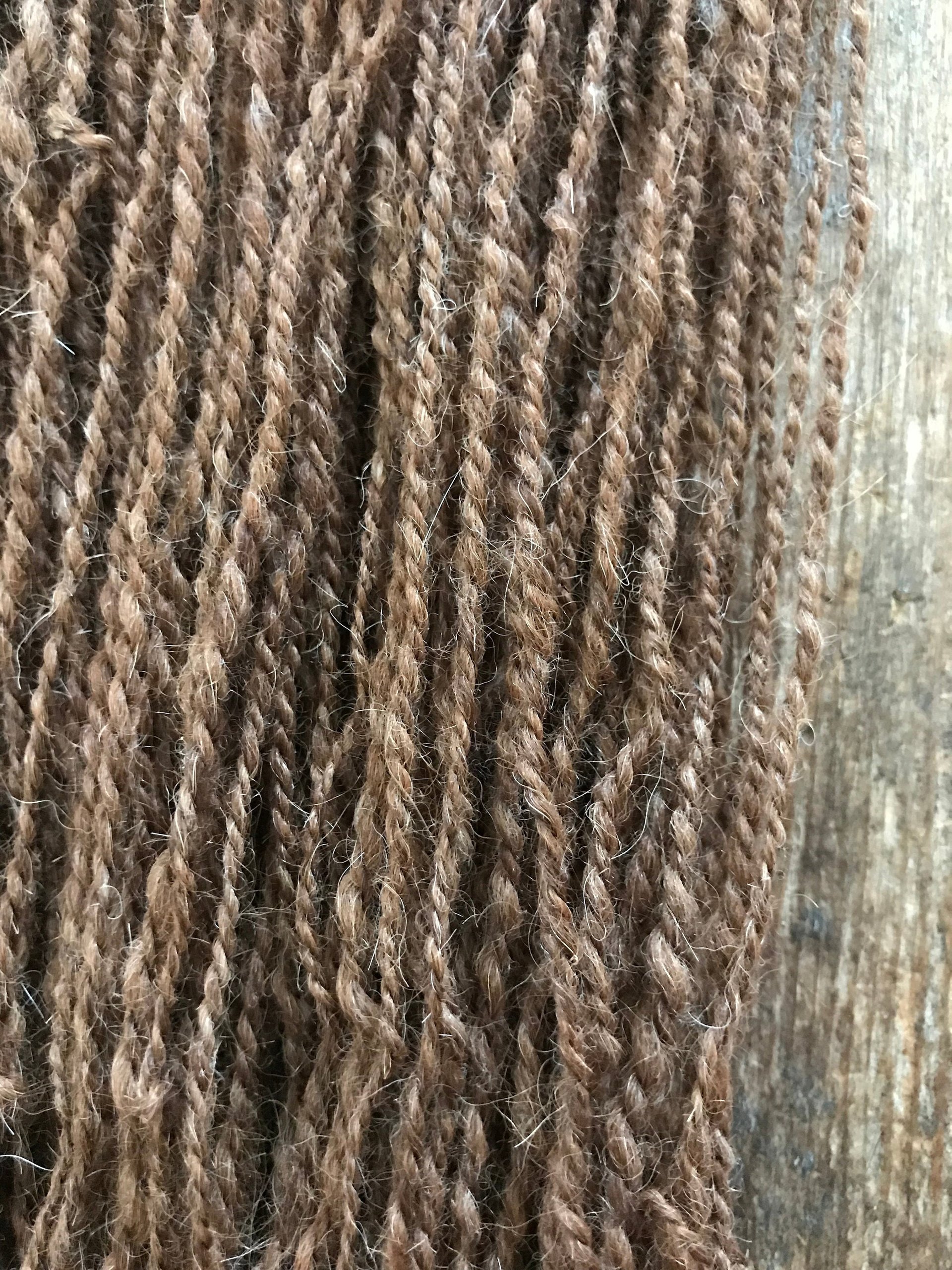 Alpaca/CVM wool 2 ply handspun yarn