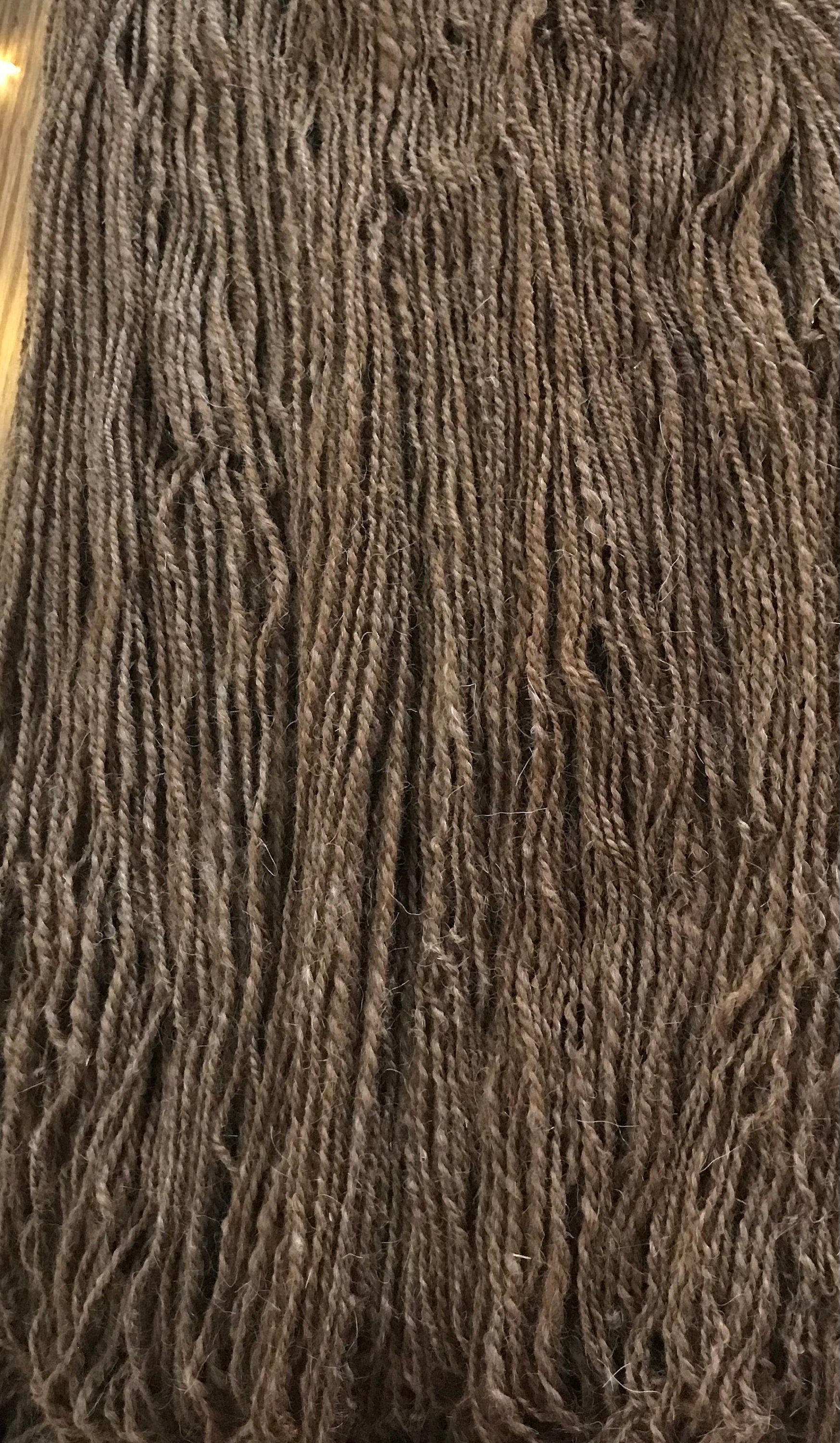 Alpaca/CVM wool 2 ply handspun yarn