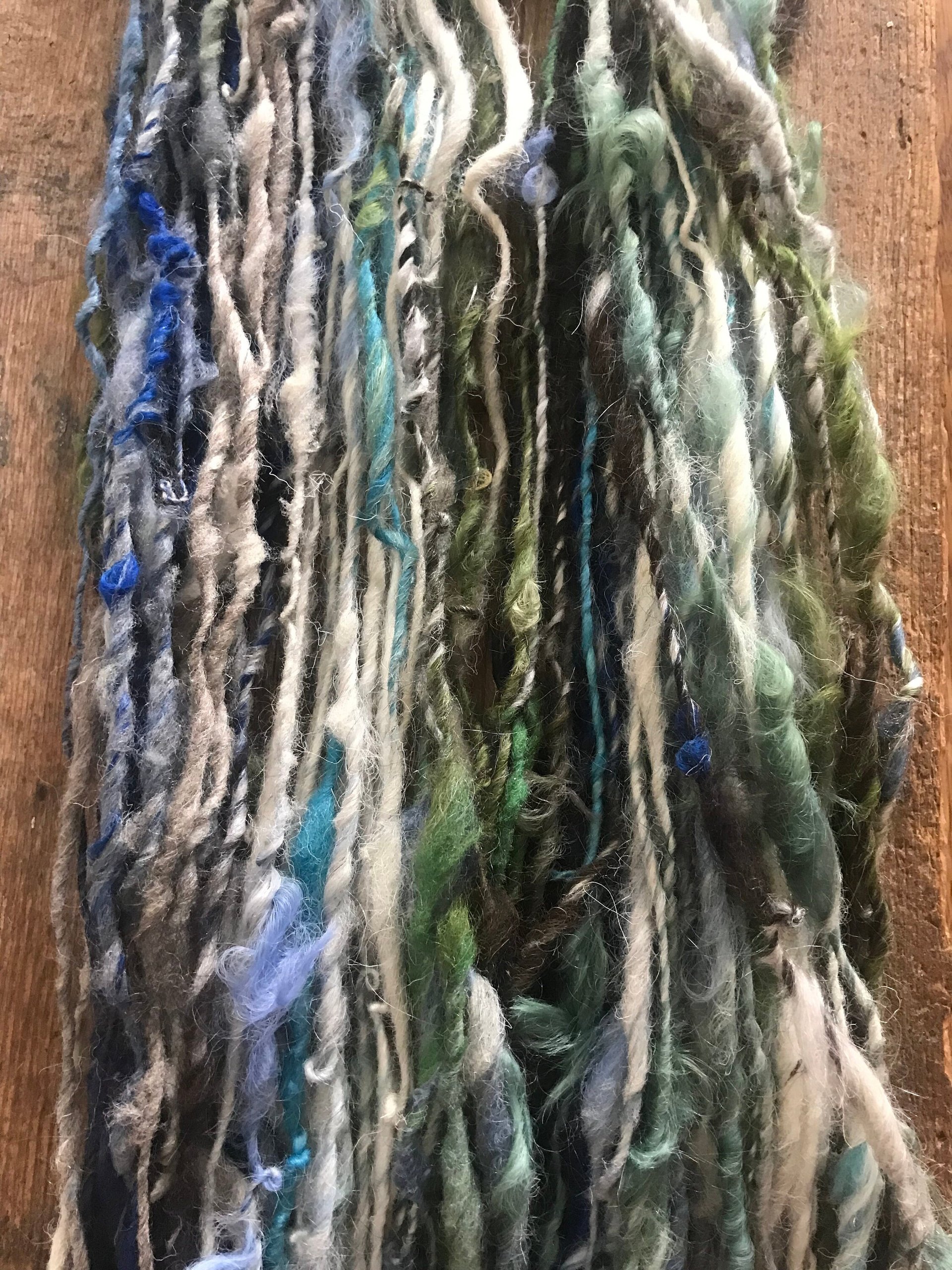 Selkie - handspun self striping art yarn