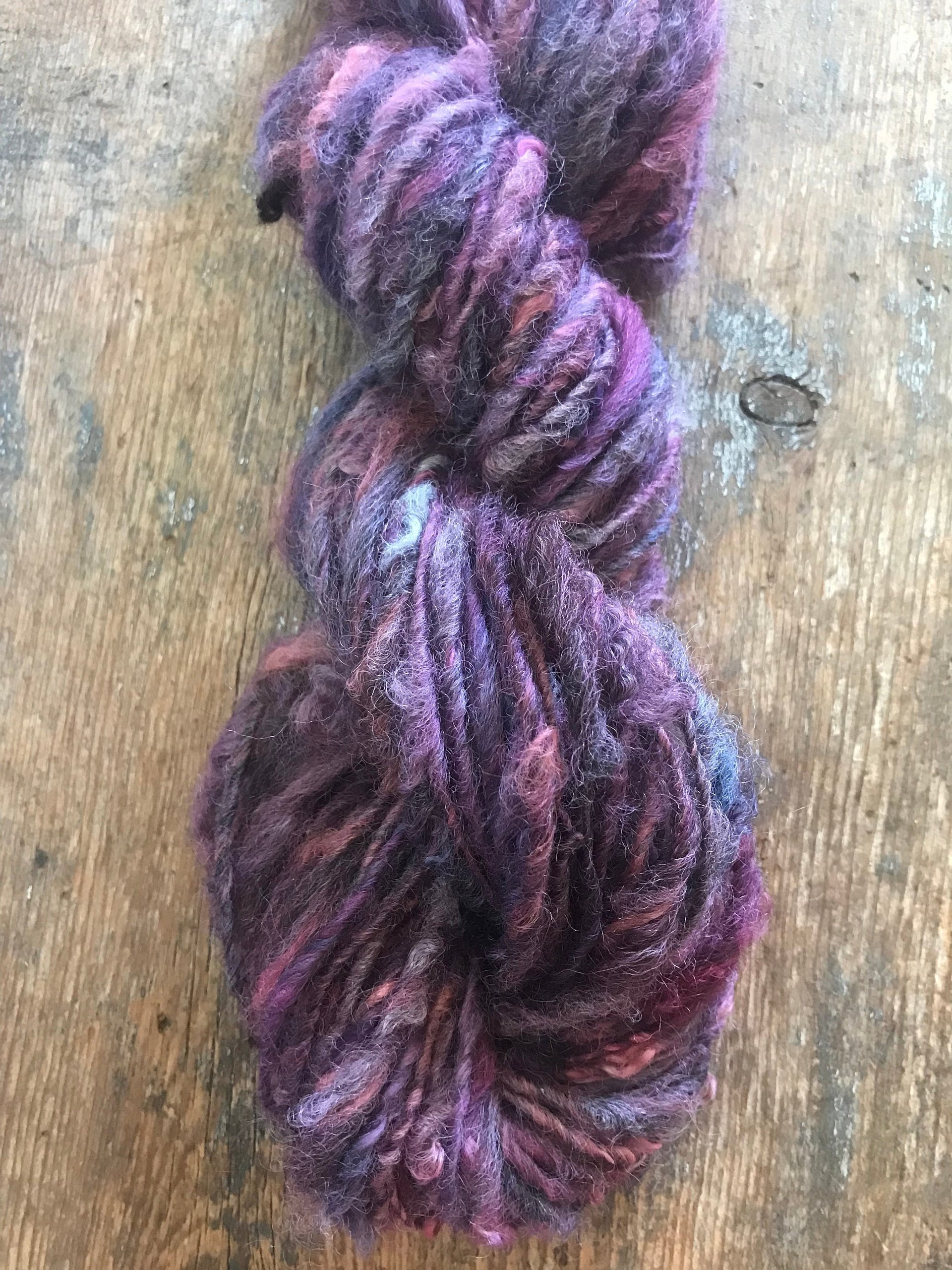 Desert Sunset bfl wool locks yarn, 50 yards