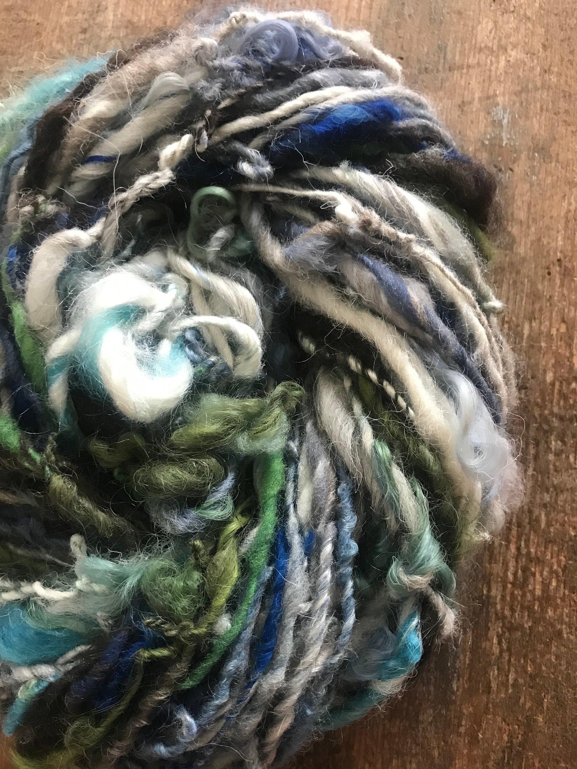 Selkie - handspun self striping art yarn