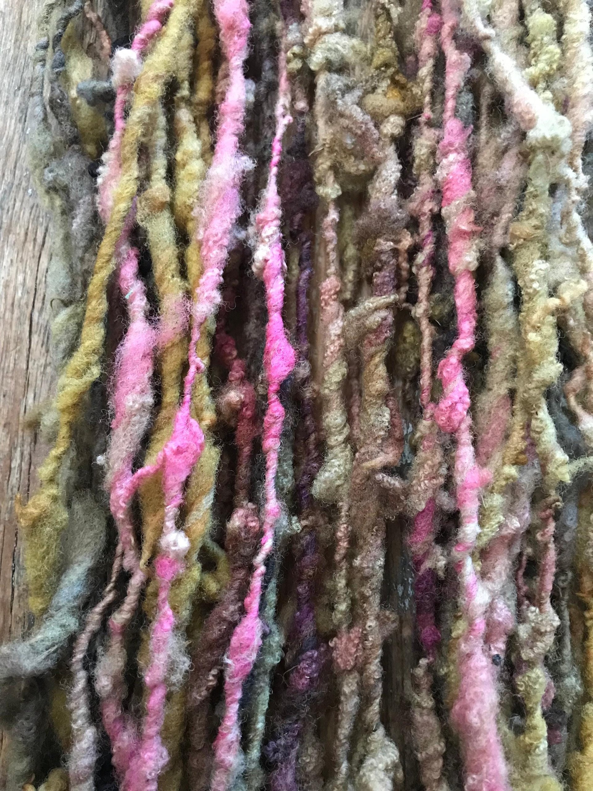 Shilly-shally - 50 yards nubbly handspun southdown wool art yarn