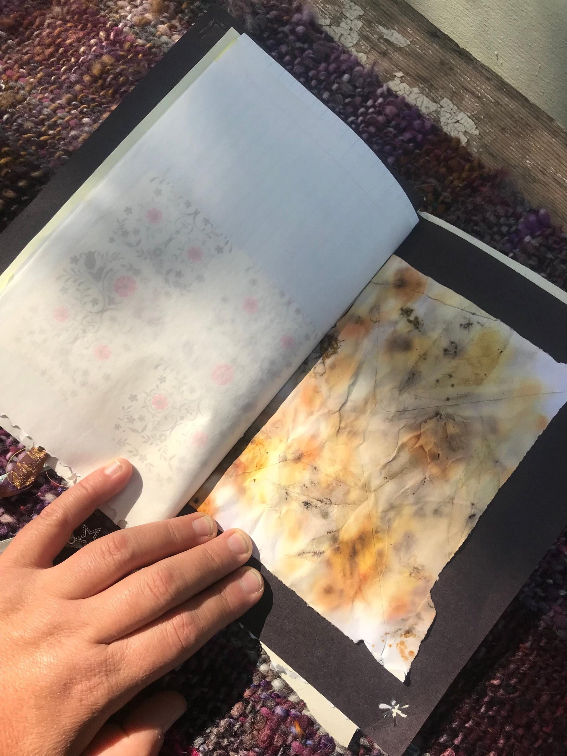 Red Roses art journal, upcycled junk journal, grimoire, sketchbook