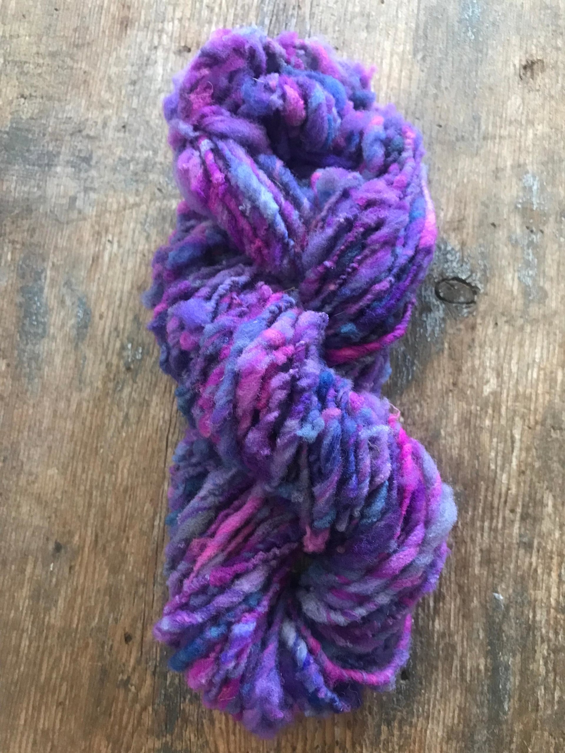 Gobsmacked - 20 yards nubbly handspun southdown wool art yarn