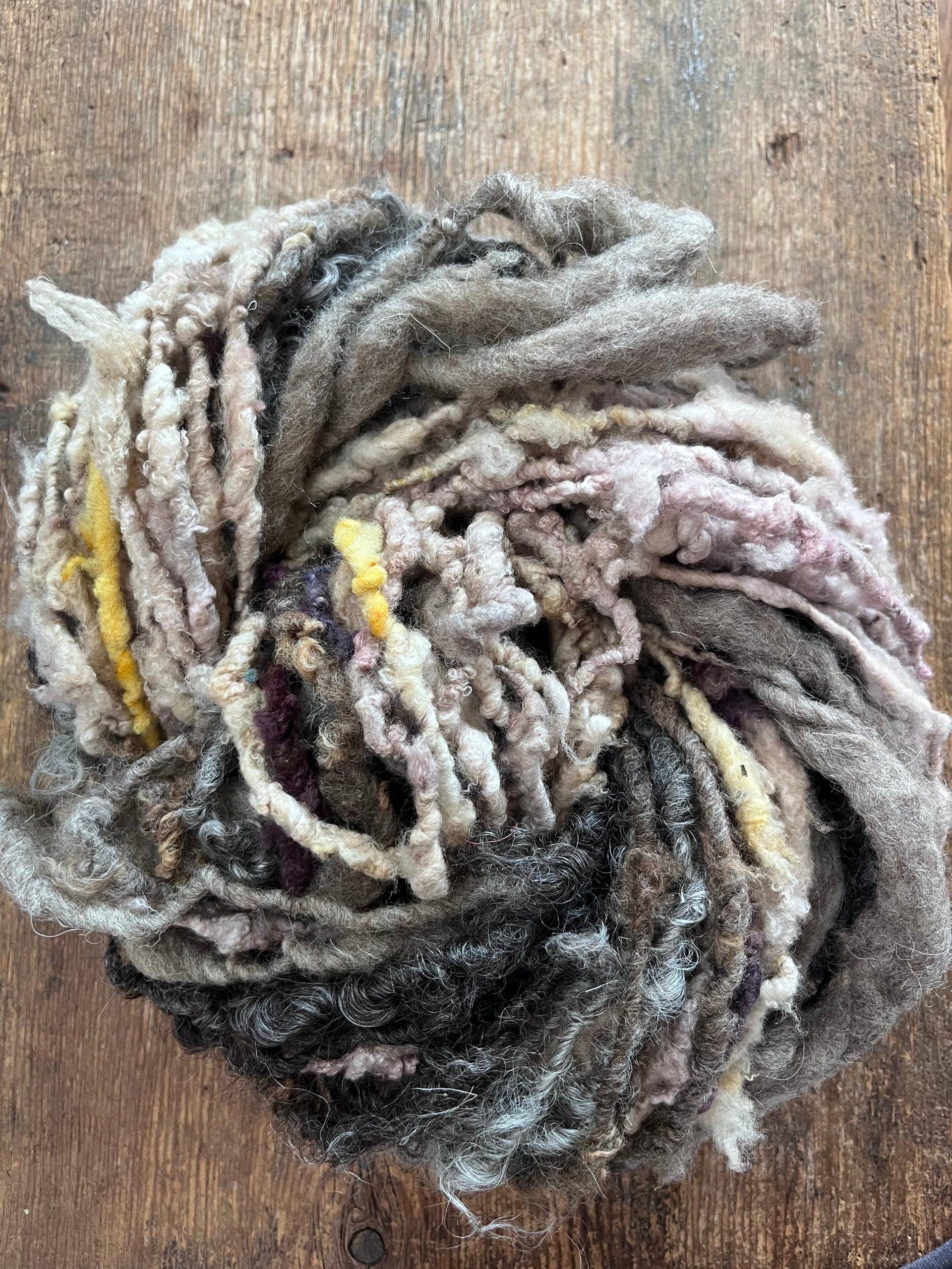 Subtlety 64 yards scrappy art yarn