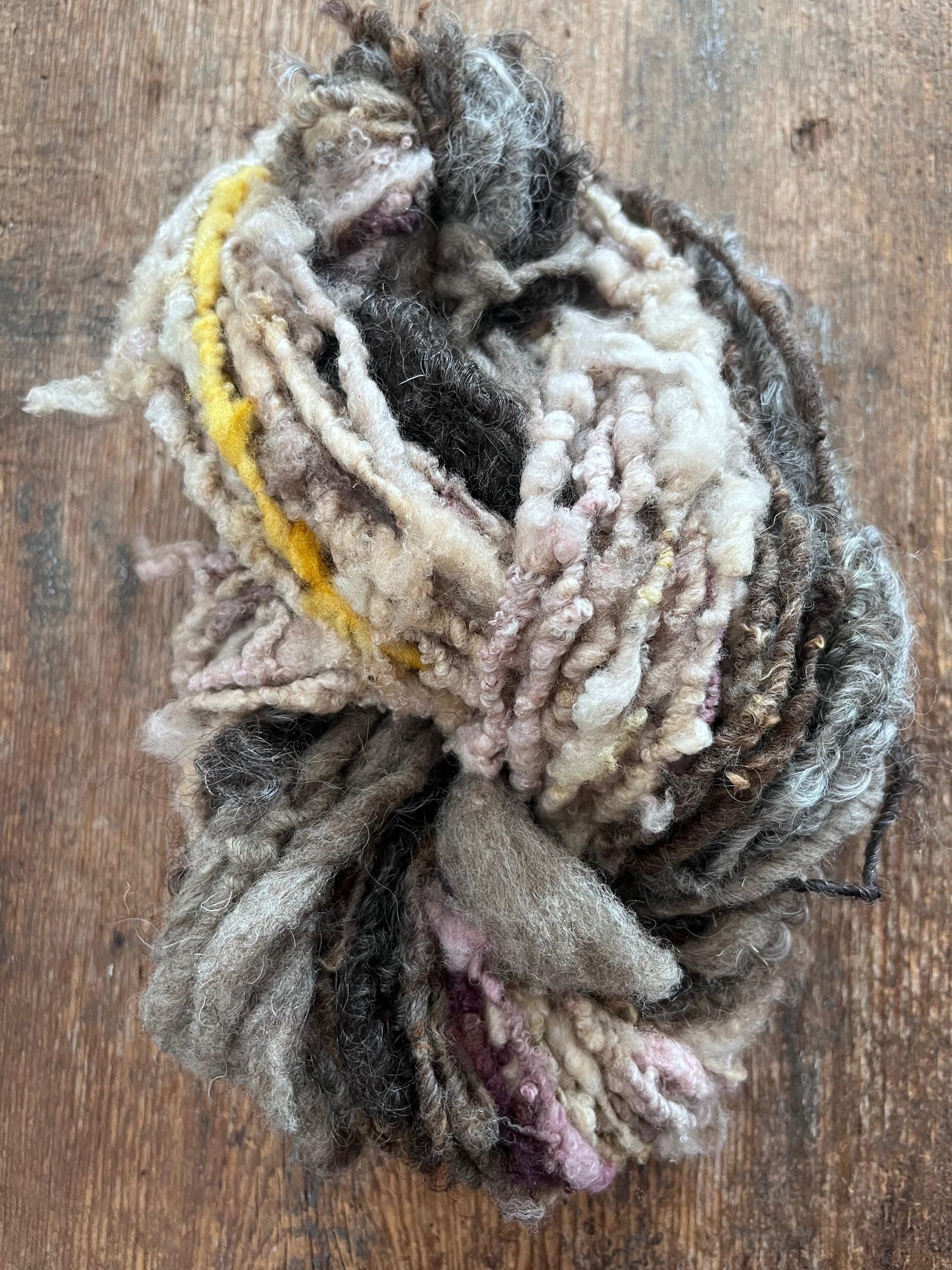 Subtlety 64 yards scrappy art yarn