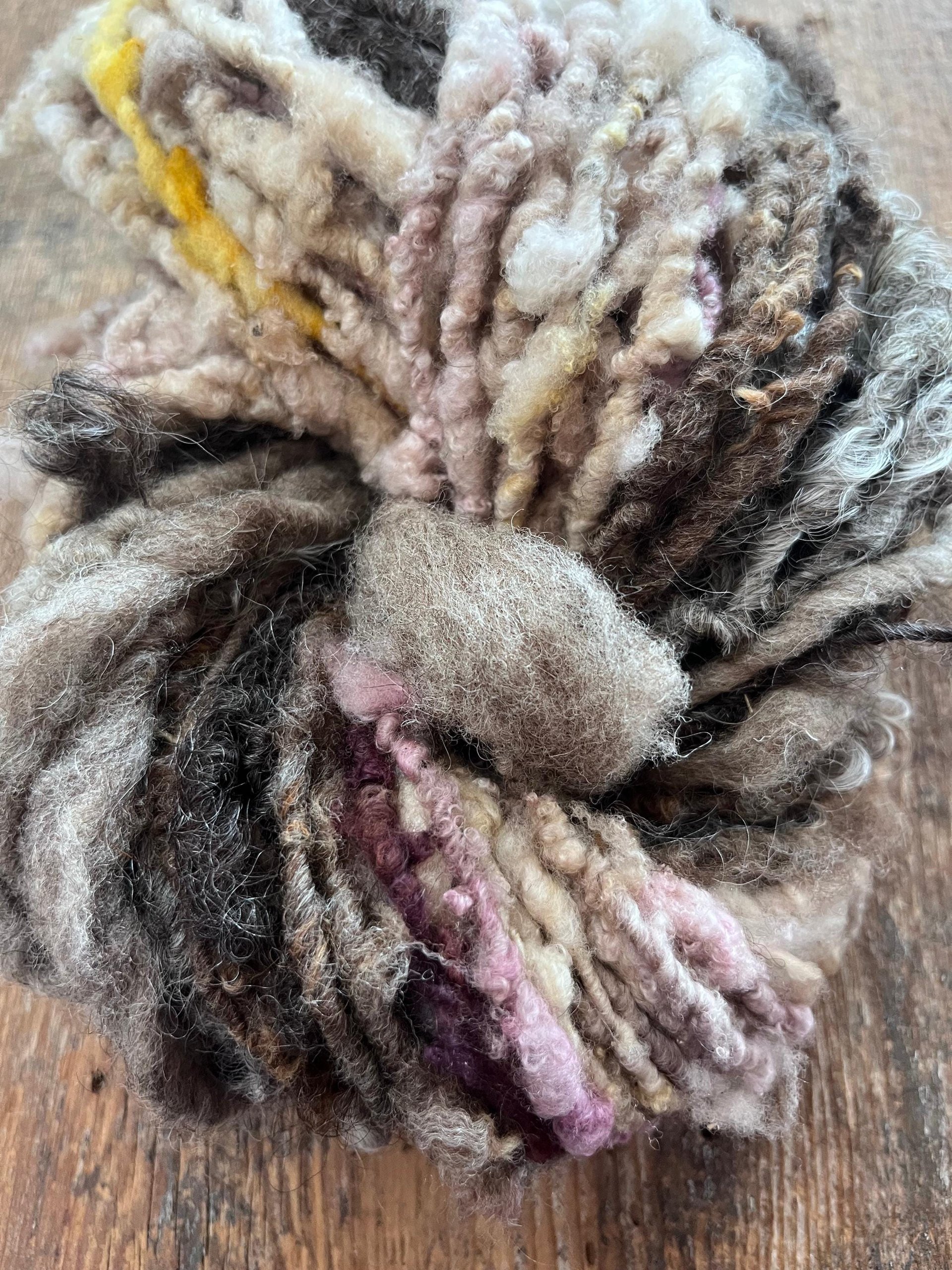Subtlety 64 yards scrappy art yarn