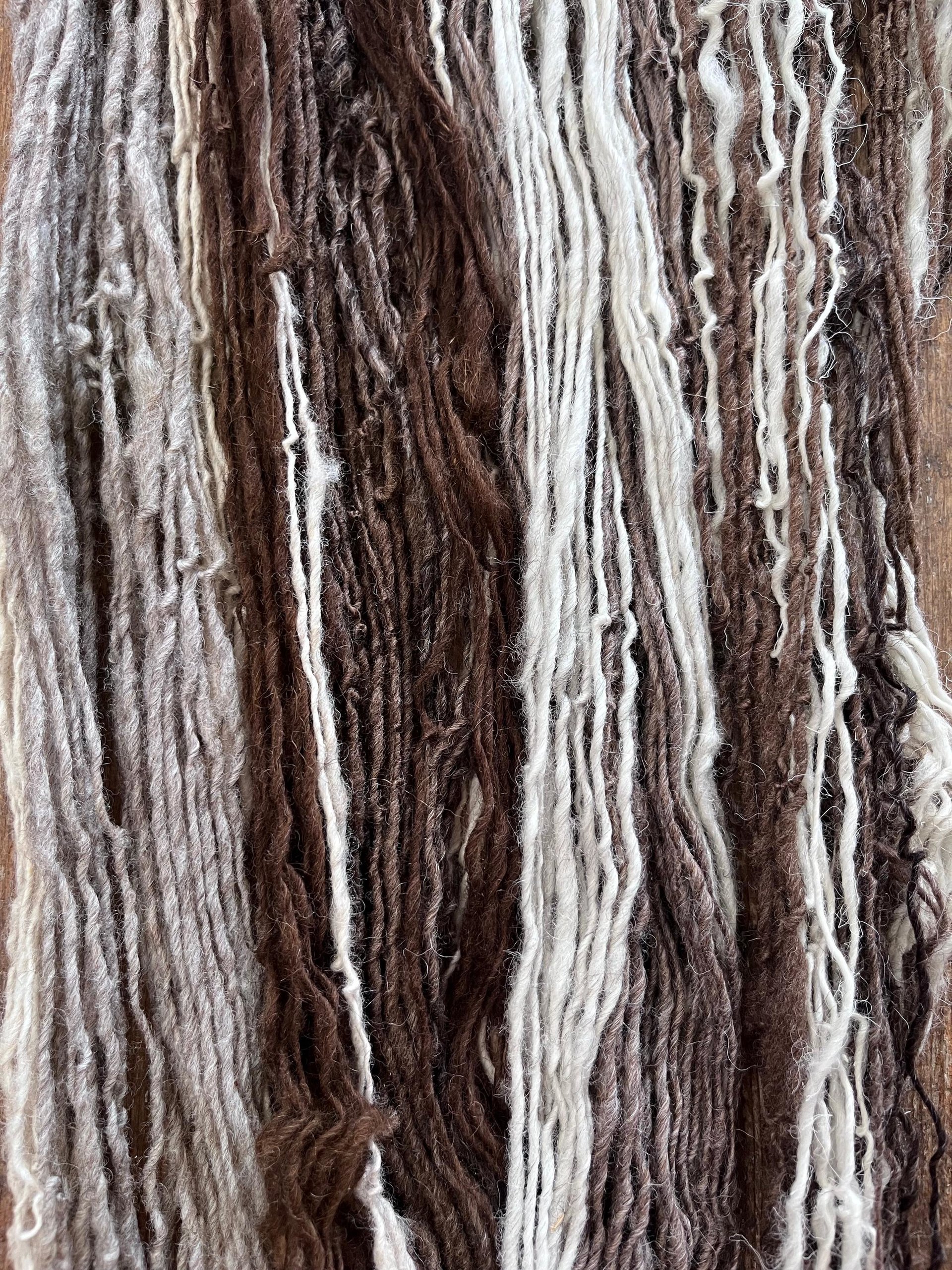 200 yards mixed colors Shetland wool handspun yarn