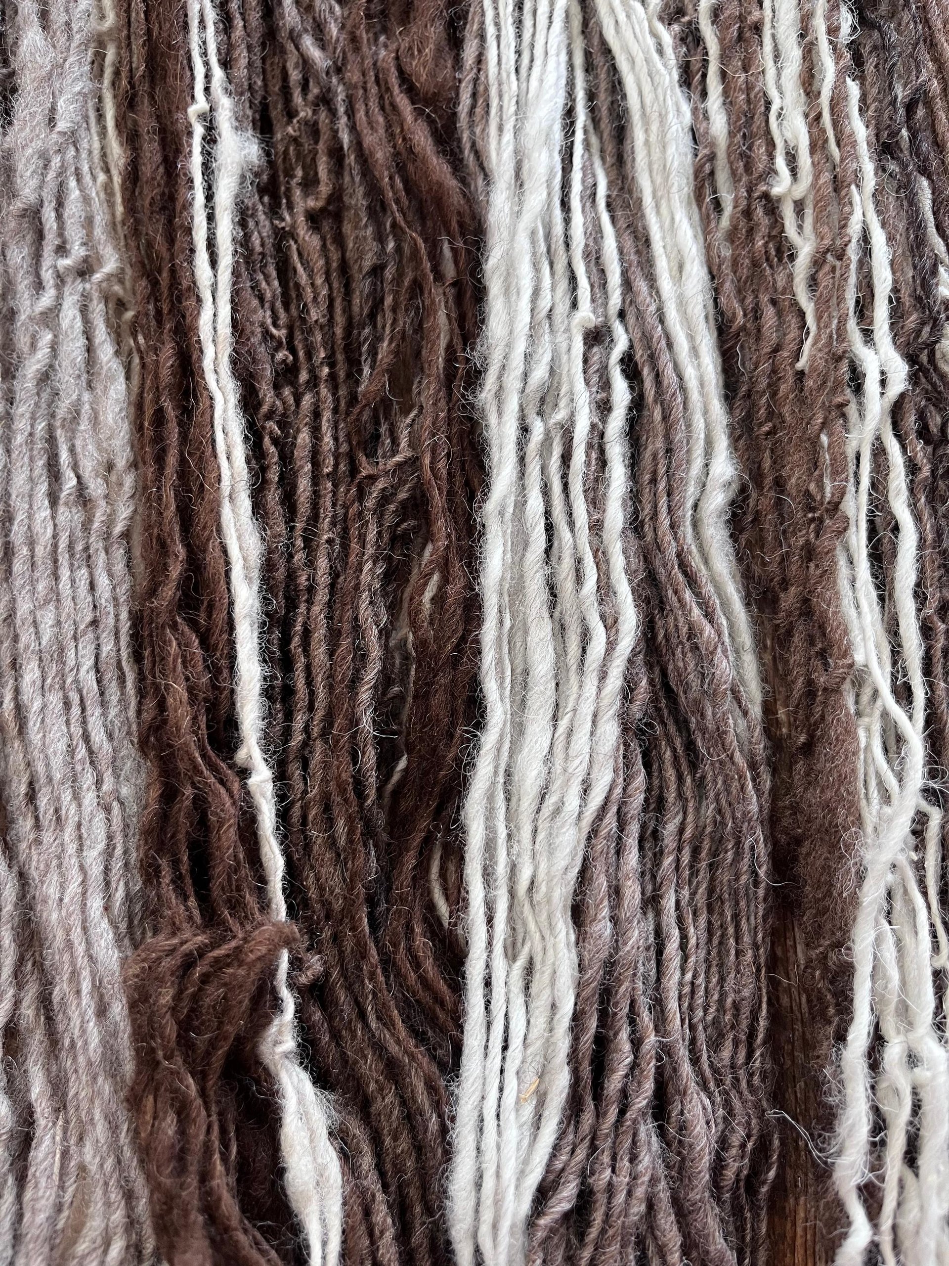 200 yards mixed colors Shetland wool handspun yarn
