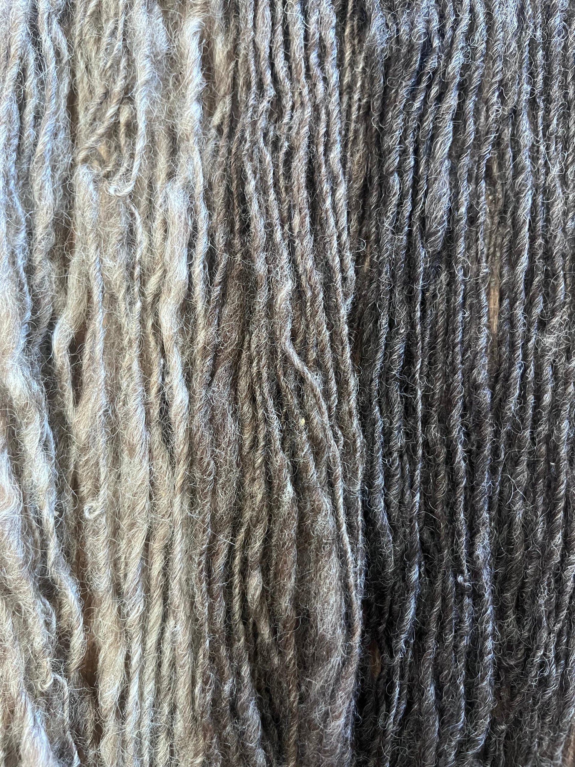 Naturally colored ombré wool yarn set, 150 yards light bulky weight handspun