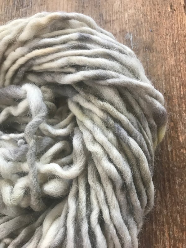 Flowers in the Mist naturally bundle dyed handspun yarn, 50 yards