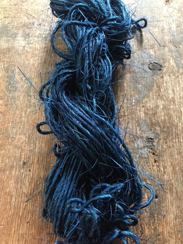 Sisal, indigo dyed, 50 yards