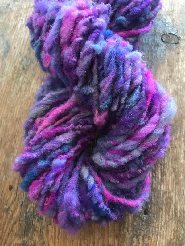 Gobsmacked - 20 yards nubbly handspun southdown wool art yarn