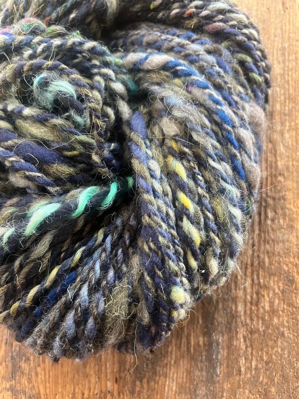 Smoked indigo - 57 yards bulky art yarn